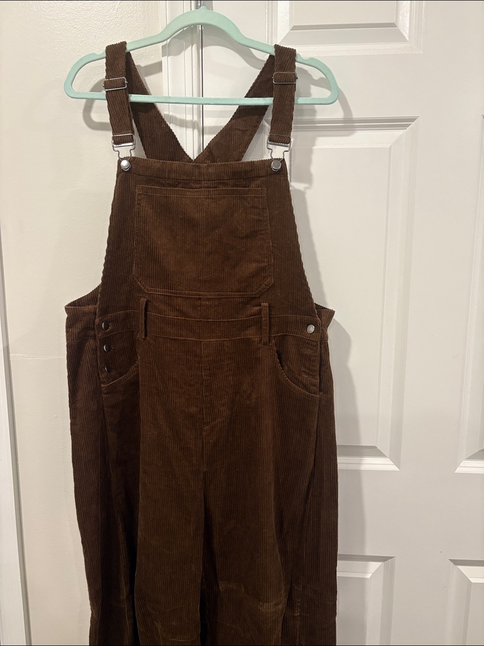 Corduroy Brown Women's Overalls Jumpsuit